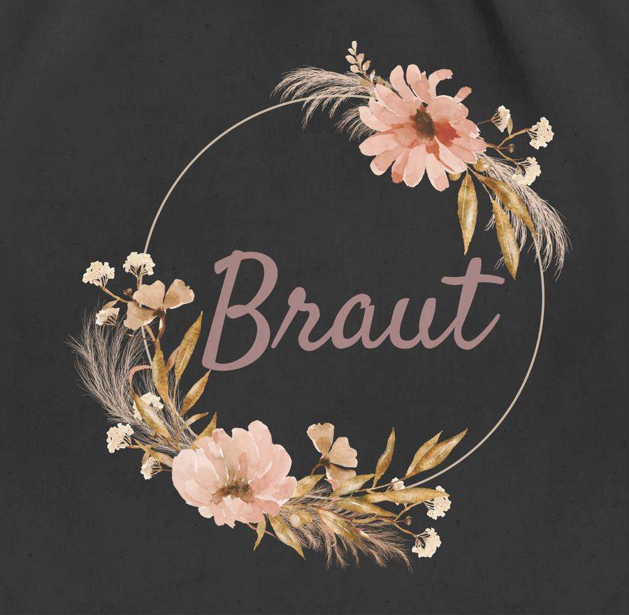 Shirtracer Braut Trockenblumenkranz Boho Aquarell Shirts & Mehr Shirtracer Sonderangebote