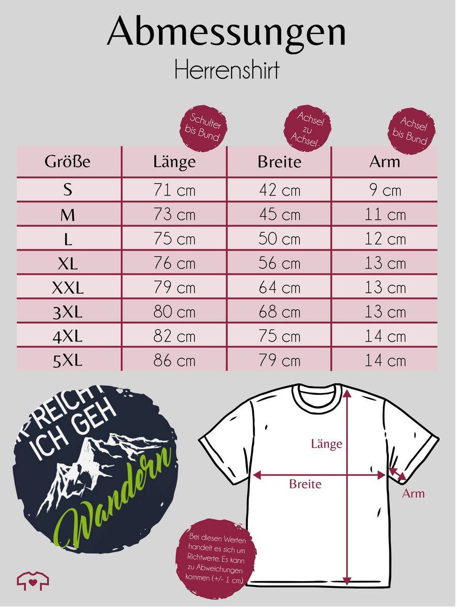 Shirtracer Mir reichts ich geh wandern weiß/grün: T-Shirt Rucksack Shirtracer Riesige Ersparnisse