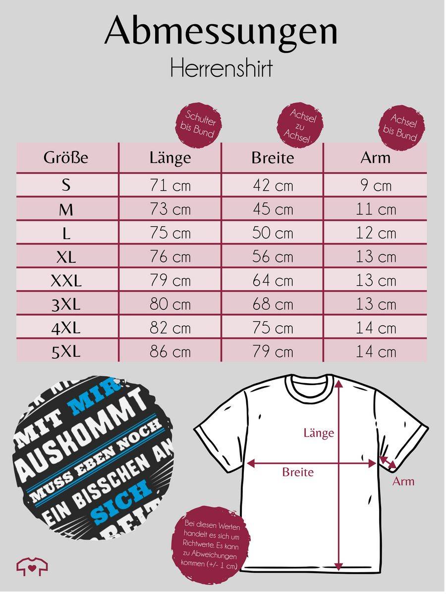 Shirtracer Wer mit mir nicht auskommt - blau: T-Shirt Gym Bag Shirtracer Kostenlose Rückgabe
