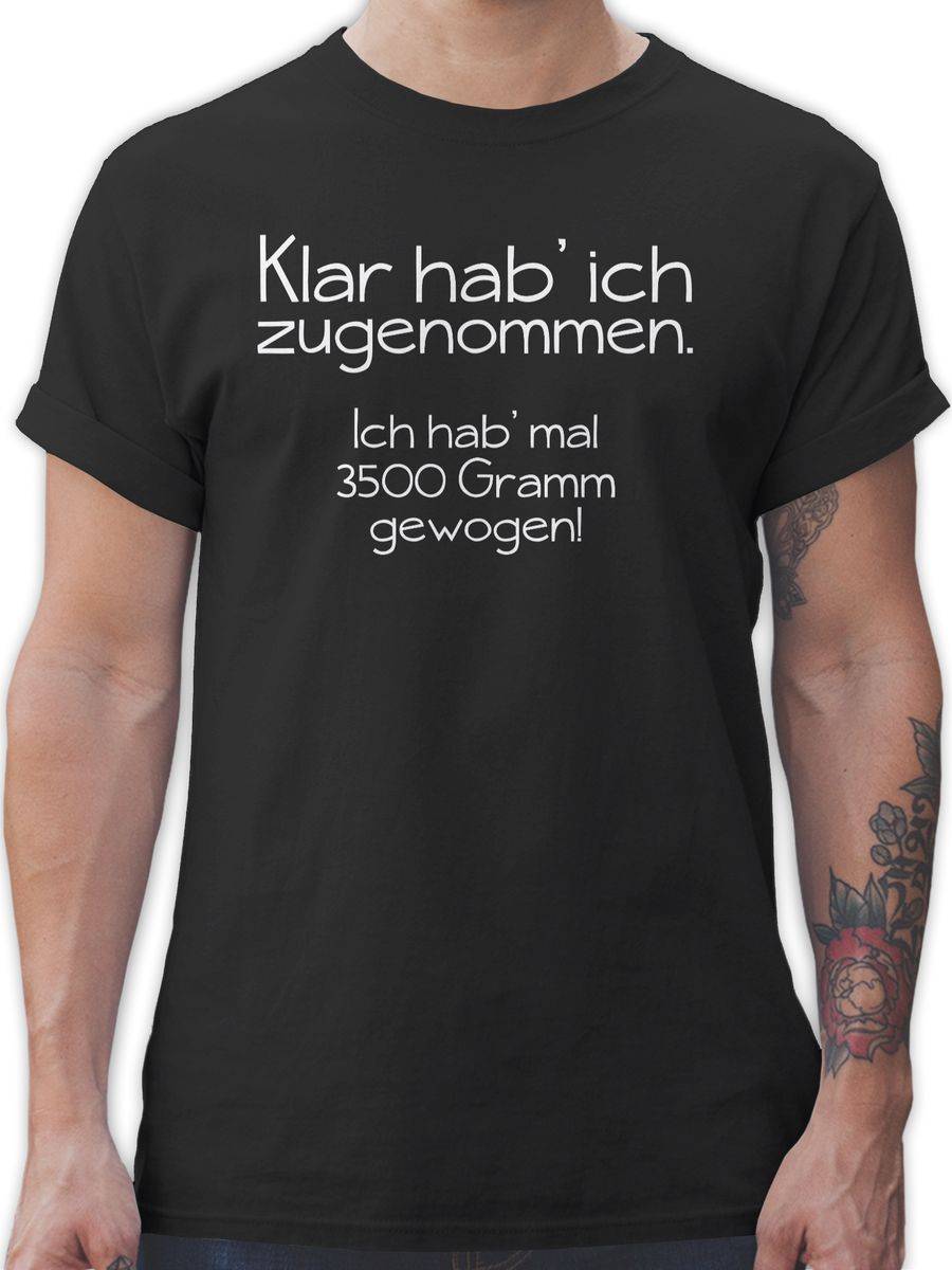 Shirtracer Klar hab' ich zugenommen: Tshirt Turnbeutel Shirtracer Bis zu 60% Rabatt