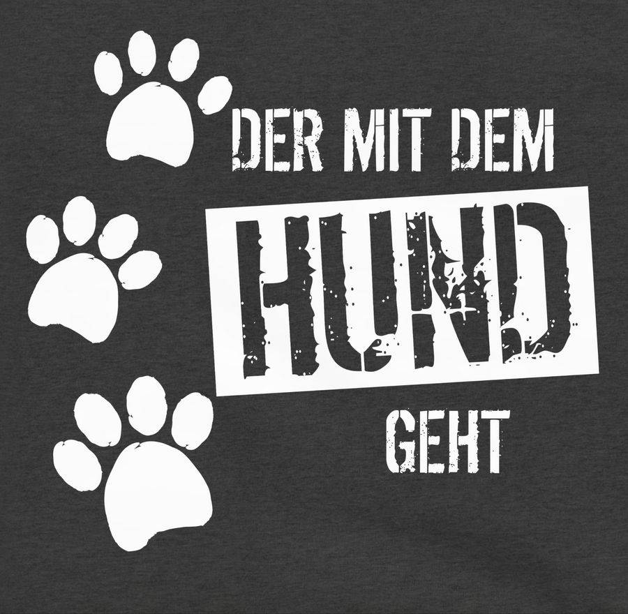 Shirtracer Der mit dem Hund geht: Tshirt Turnbeutel Shirtracer Riesige Rabatte