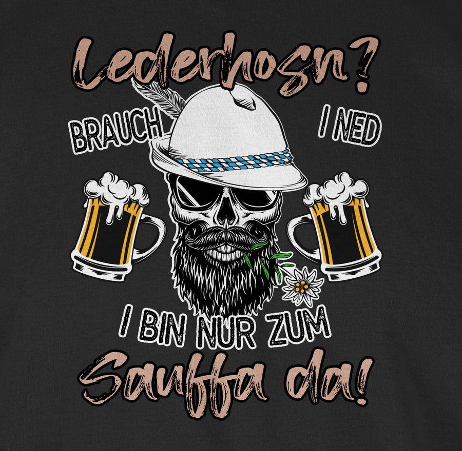 Shirtracer Lederhose Spruch Lausbua Bayrisch Party Trinken Shirts & Mehr Shirtracer Limitierter Zeitrabatt