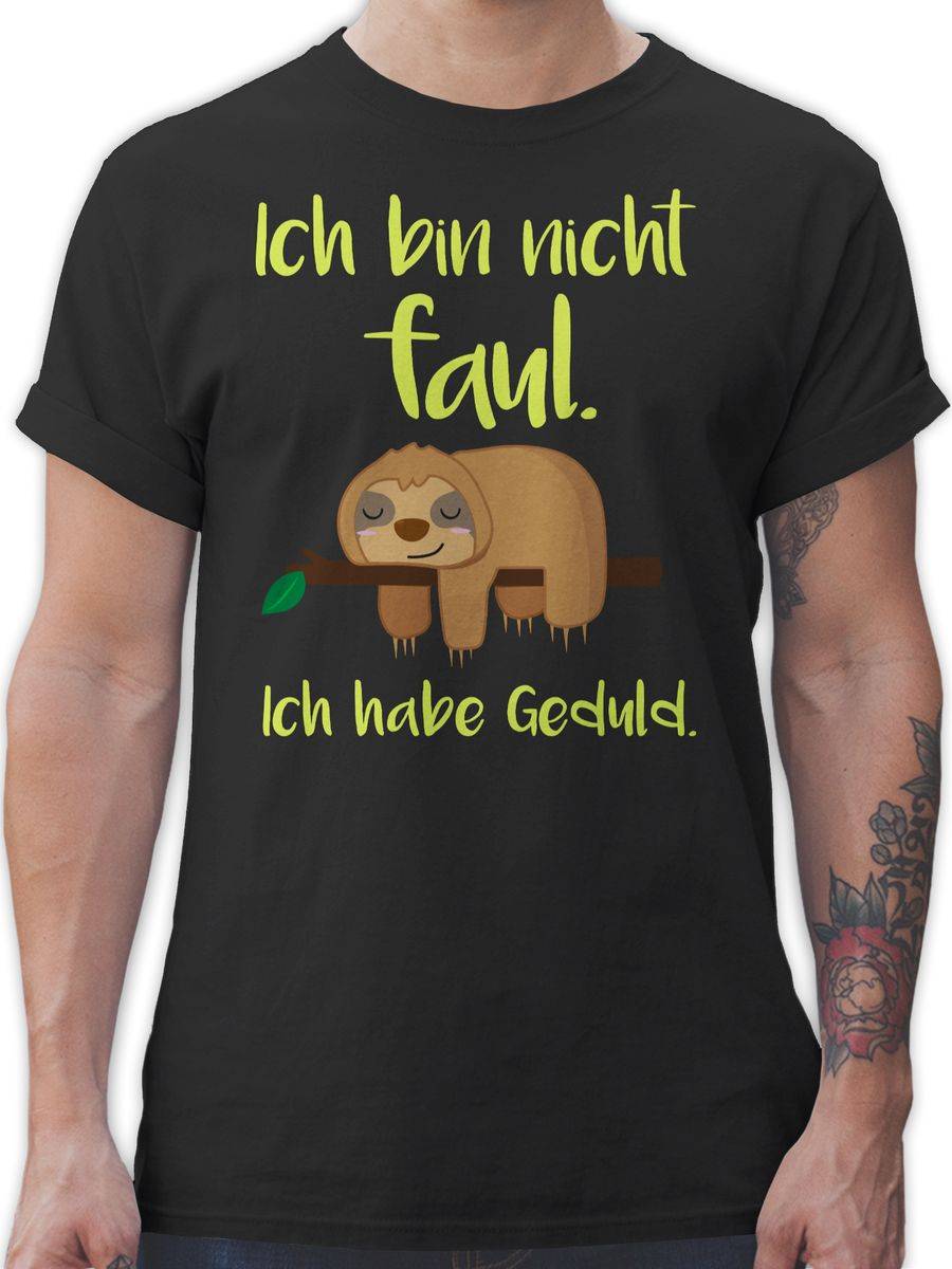 Shirtracer Ich bin nicht faul farbig Shirts & Mehr Shirtracer Rabatt