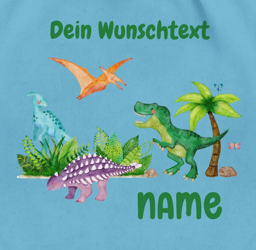 Shirtracer Dino Dinos Dinosaurier: Tshirt Rucksack Shirtracer Preisnachlass
