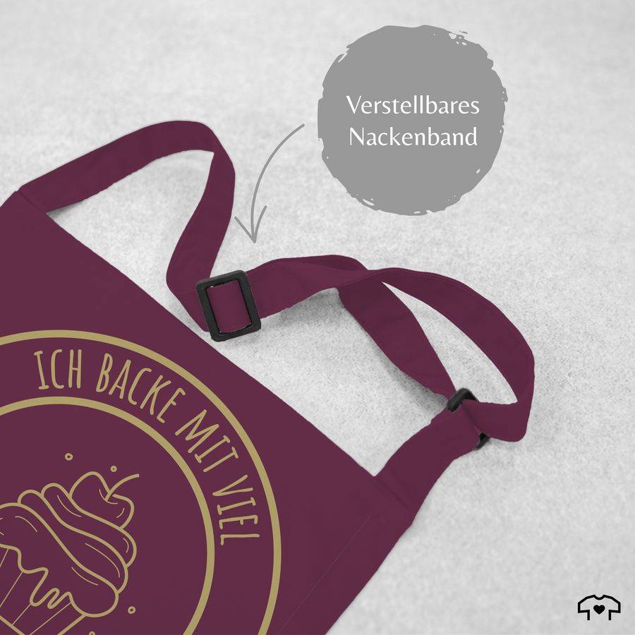 Shirtracer Ich backe mit viel Liebe: T-Shirt Gym Bag Shirtracer Muttertagsangebot