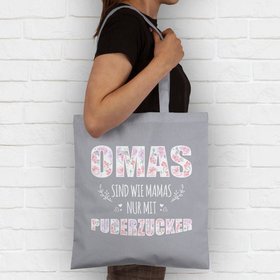 Shirtracer Omas sind wie Mamas nur mit Puderzucker Shirts & Mehr Shirtracer Lagerräumung