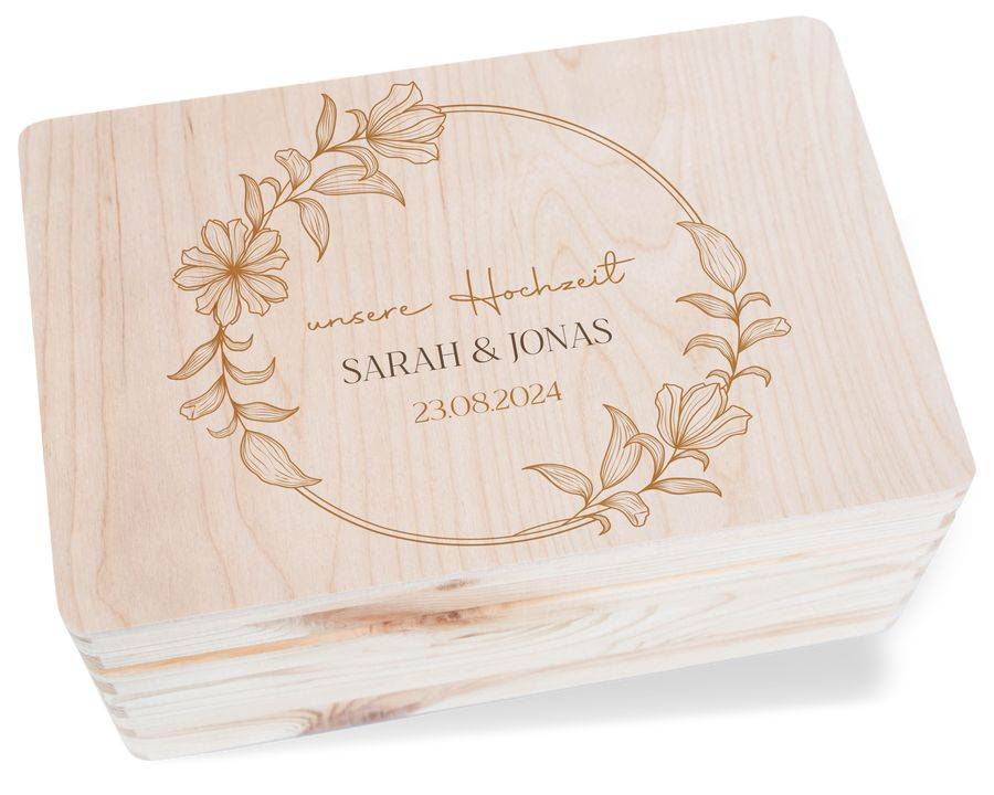 Shirtracer Unsere Hochzeit Erinnerungsbox Box Hochzeit Hochzeitgeschenk Box Shirtracer Bis zu 50% Rabatt