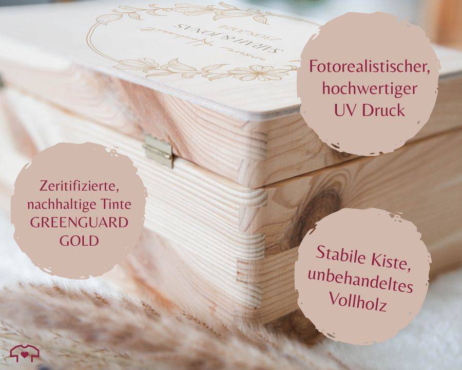 Shirtracer Unsere Hochzeit Erinnerungsbox Box Hochzeit Hochzeitgeschenk Box Shirtracer Bis zu 50% Rabatt
