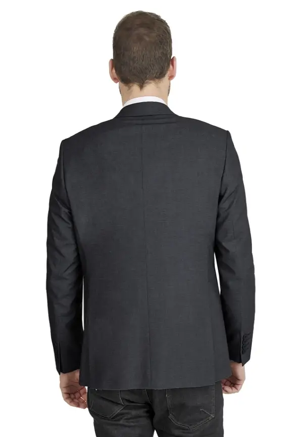 Steffen Klein Designer Business Sakko Anzug-Jackett Regular Fit in anthrazit Preisnachlass