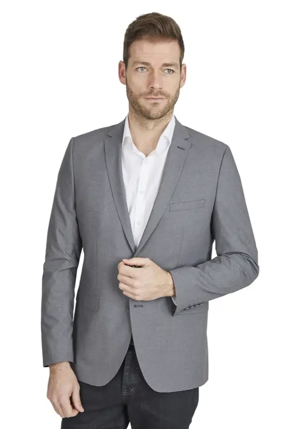 Steffen Klein Designer Business Sakko Anzug-Jackett Regular Fit in grau Cyber Monday