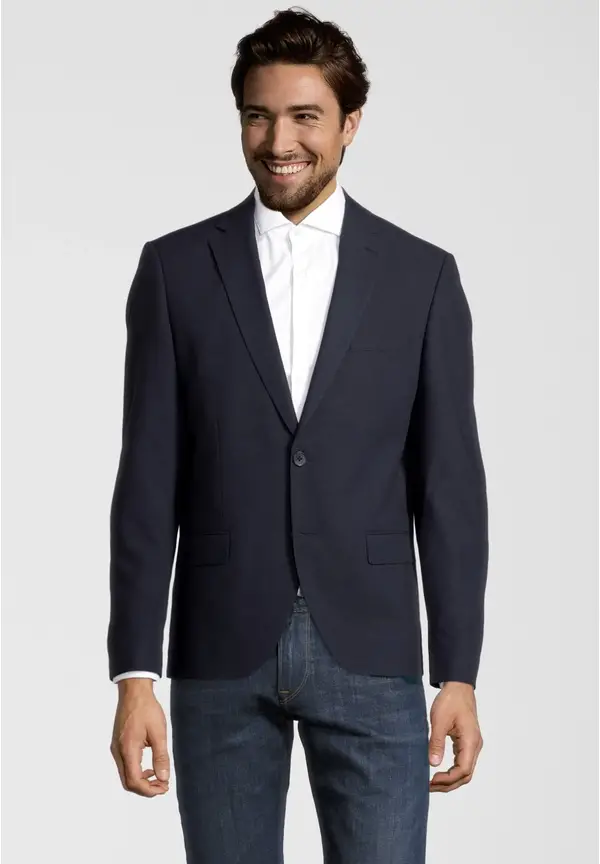 Steffen Klein Designer Business Sakko Slim Fit in Marine Valentinstagsangebot