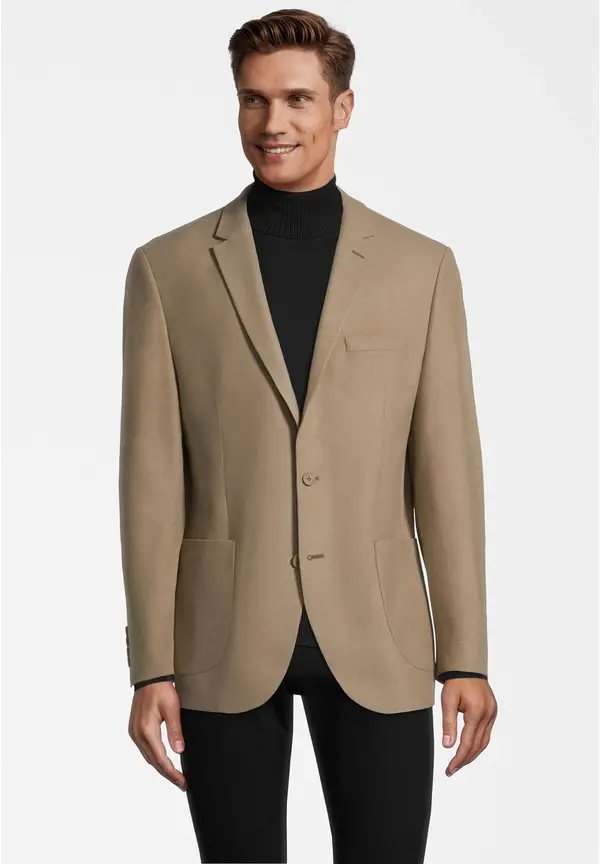 Steffen Klein Sakko aufgesetzte Taschen in beige Online Outlet