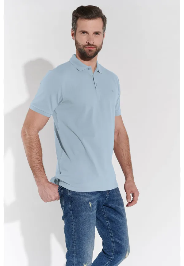 Steffen Klein Poloshirt in Hellblau Tägliche Deals