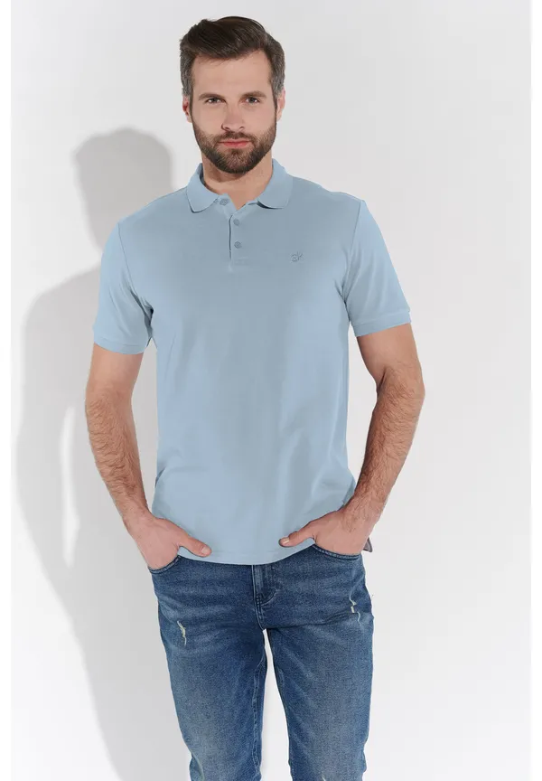 Steffen Klein Poloshirt in Hellblau Tägliche Deals