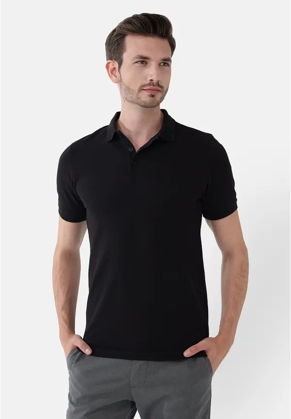 Steffen Klein Poloshirt in Schwarz Sonderangebote