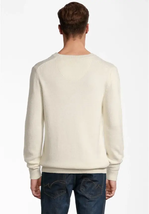 Steffen Klein Rundhals Soft Touch in creme Bis zu 50% Rabatt