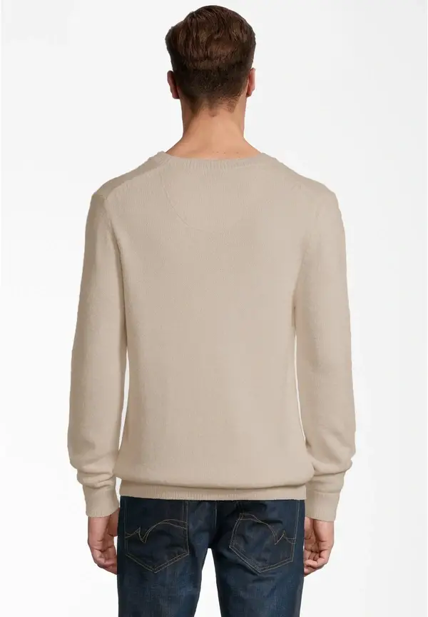 Steffen Klein Rundhals Soft Touch in beige Bis zu 60% Rabatt