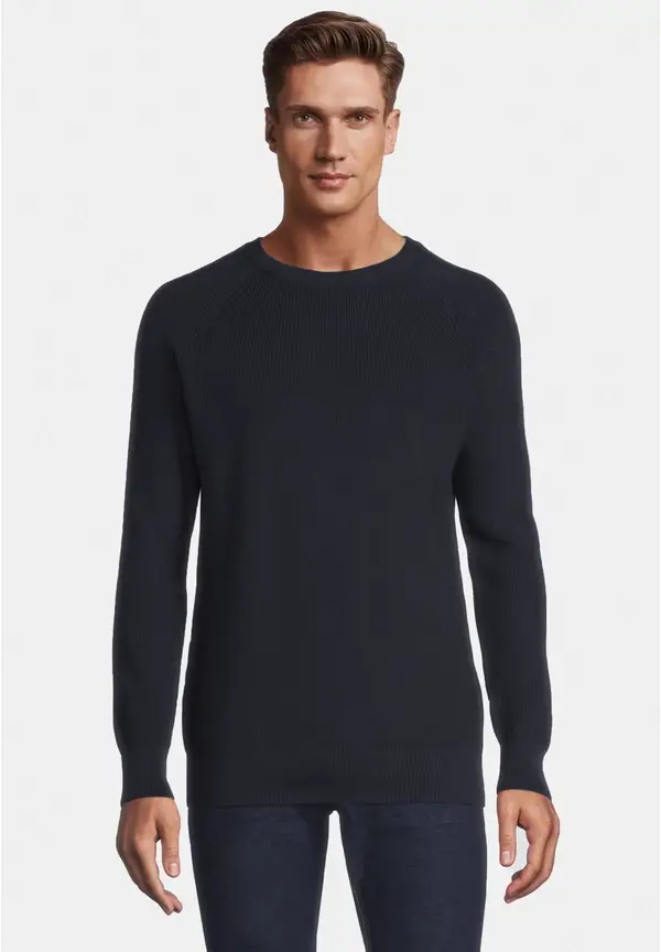 Steffen Klein Pullover Raglan Baumwoll Mix in Marine Bis zu 55% Rabatt