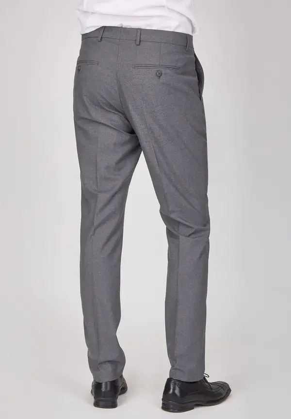 Steffen Klein Anzughose Stoffhose Slim Fit Business in Grau Super Rabatt