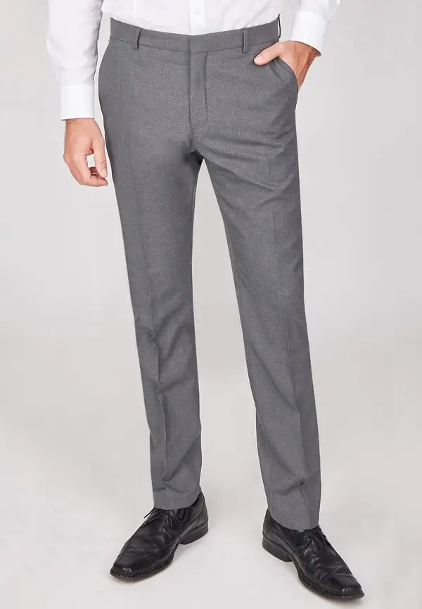 Steffen Klein Anzughose Stoffhose Slim Fit Business in Grau Super Rabatt
