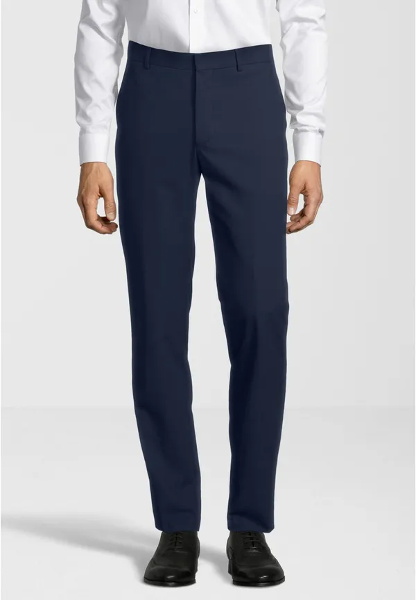 Steffen Klein Anzughose Stoffhose Slim Fit Business in Marine Im Verkauf