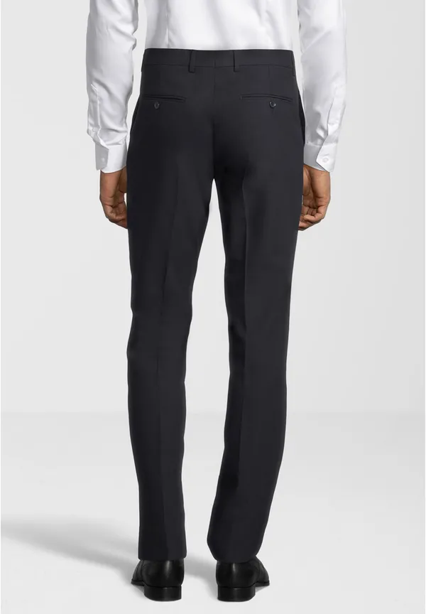 Steffen Klein Anzughose Stoffhose Slim Fit Business in Schwarz 50% Rabatt für begrenzte Zeit