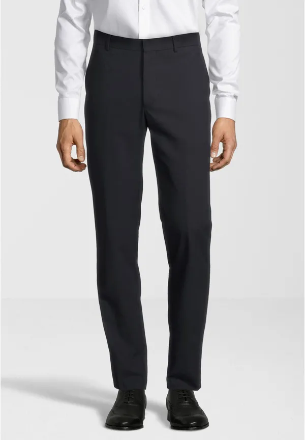Steffen Klein Anzughose Stoffhose Slim Fit Business in Schwarz 50% Rabatt für begrenzte Zeit
