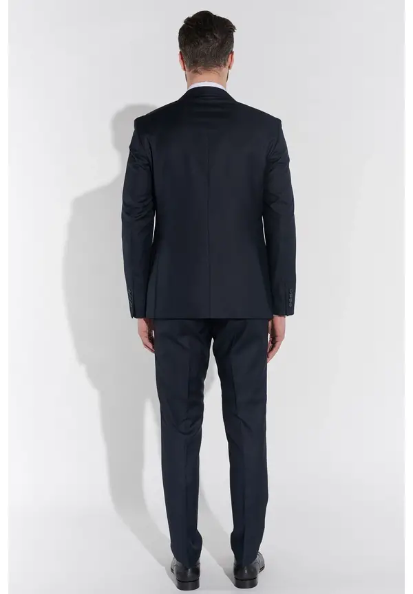 Steffen Klein Designer Anzug Slim Fit in Marine Jubiläumsangebot
