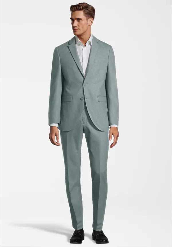 Steffen Klein Designer Anzug Slim Fit in salbei Heißer Verkauf