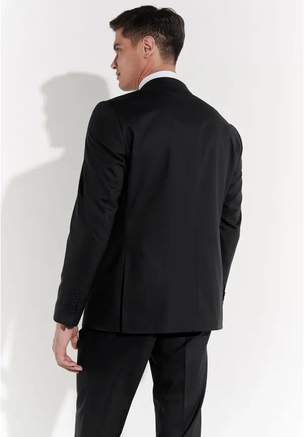 Steffen Klein Anzug Regular Fit elastisch in Black Top Angebot
