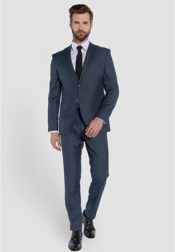 Steffen Klein Designer Anzug Slim Fit in Graublau Zeitlich begrenztes Angebot