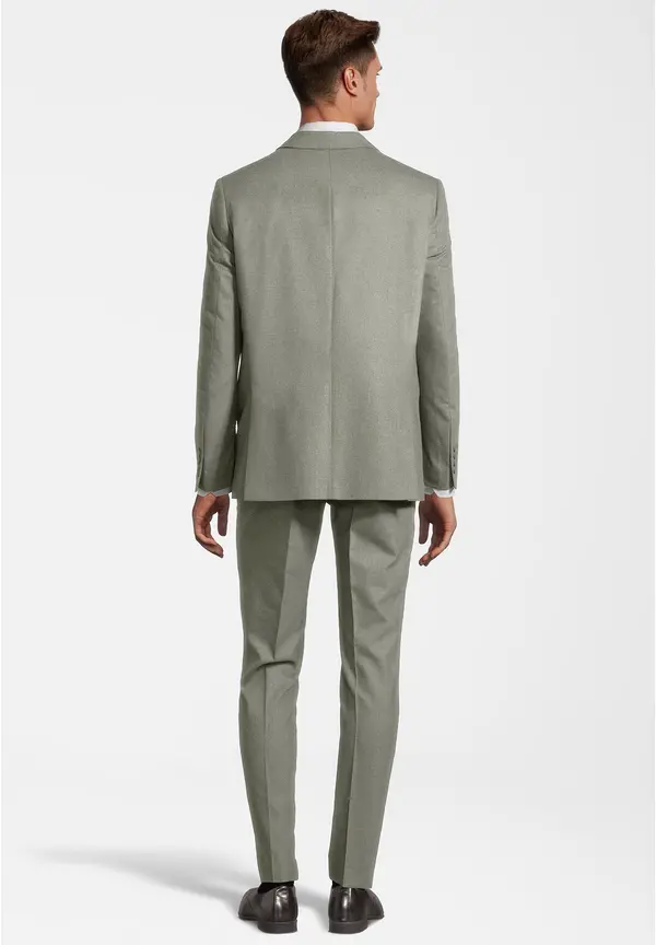 Steffen Klein Designer Anzug Slim Fit in khaki Sonderangebote