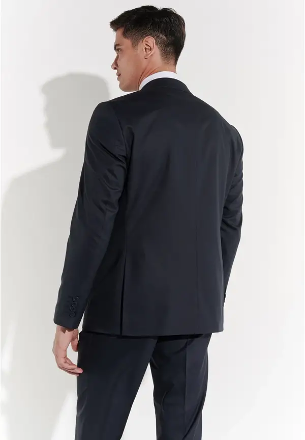 Steffen Klein Anzug Regular Fit elastisch in Navy Tiefpreis