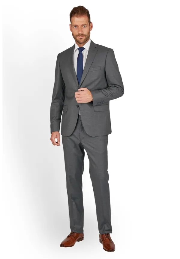 Steffen Klein Anzug Regular Fit elastisch in Grey Wochenangebot