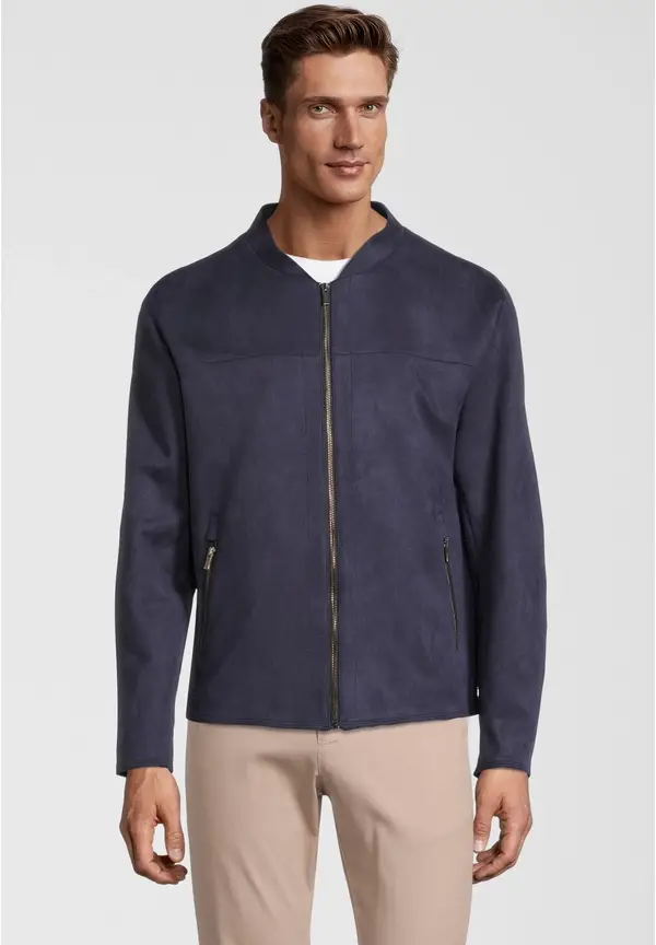 Steffen Klein Kurzjacke Velours in Marine Begrenzte Freigabe