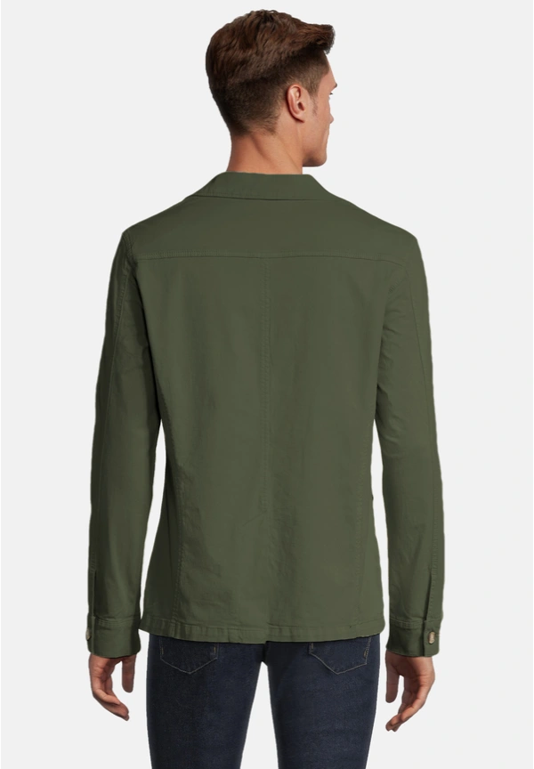 Steffen Klein Baumwoll-Sakko in khaki Neueste Stile