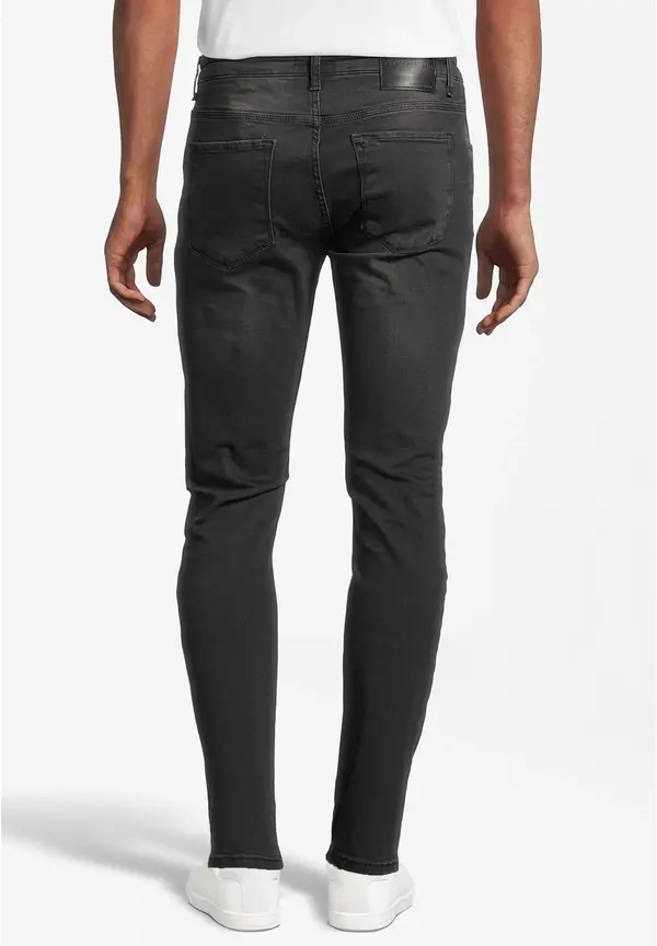 Steffen Klein Jeans Slim Fit used in Black denim Sonderangebot der Fabrik