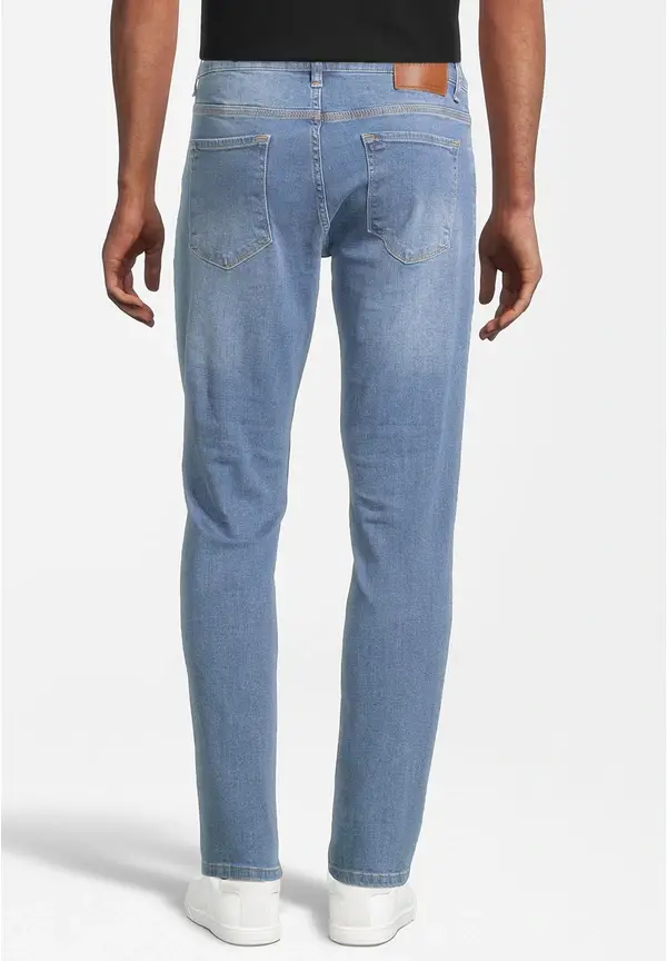 Steffen Klein Jeans Slim Fit used in Blau Snow Wash Discount Store für neue Produkte