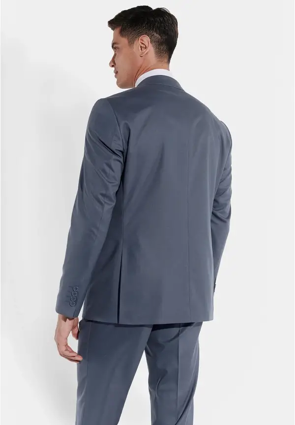 Steffen Klein Anzug Regular Fit elastisch in Dove blue Black Friday Preise