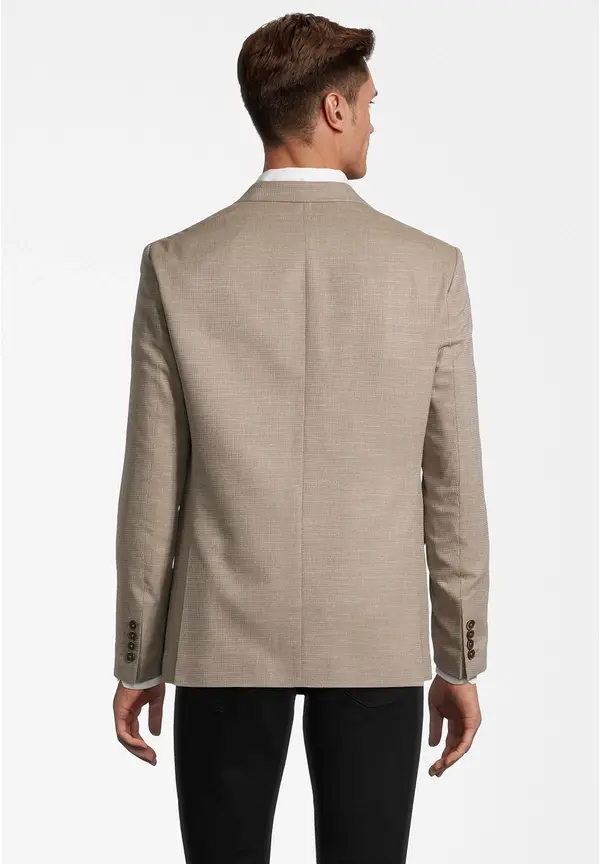 Steffen Klein Sakko Struktur Melange in beige Schlussverkauf