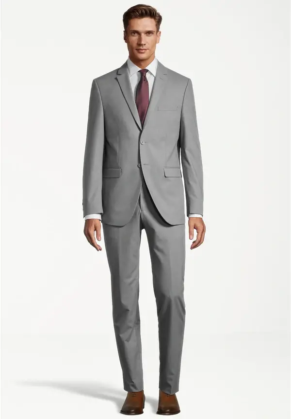 Steffen Klein Designer Anzug Slim Fit in Grau Begrenztes Angebot