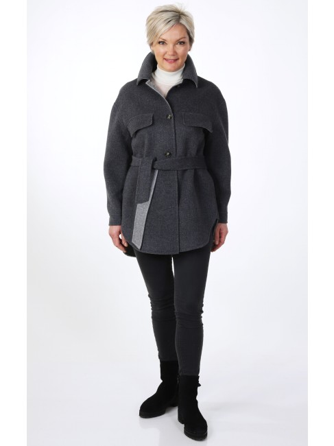 Steinbock Oversize Kurzmantel von Creation Bauer Neueste Mode