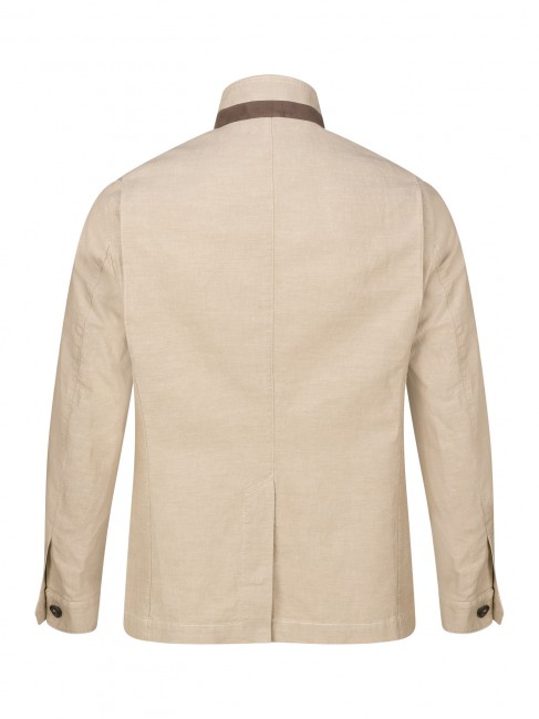 Steinbock Fieldjacket in Baumwolle/Leinen Mix Kostenlose Rückgabe