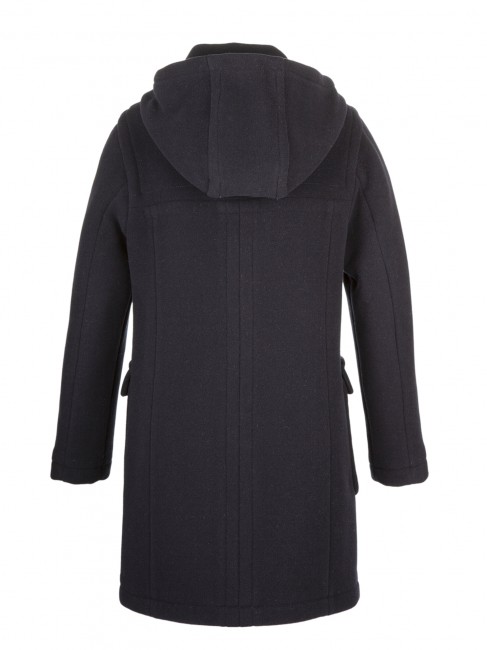 Steinbock Klassischer Duffle-Coat mit Karo Abseite Neueste Stile