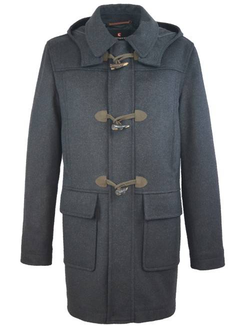 Steinbock Klassischer Duffle-Coat mit abknöpfbarer Kapuze und Knebelknöpfen Black Friday