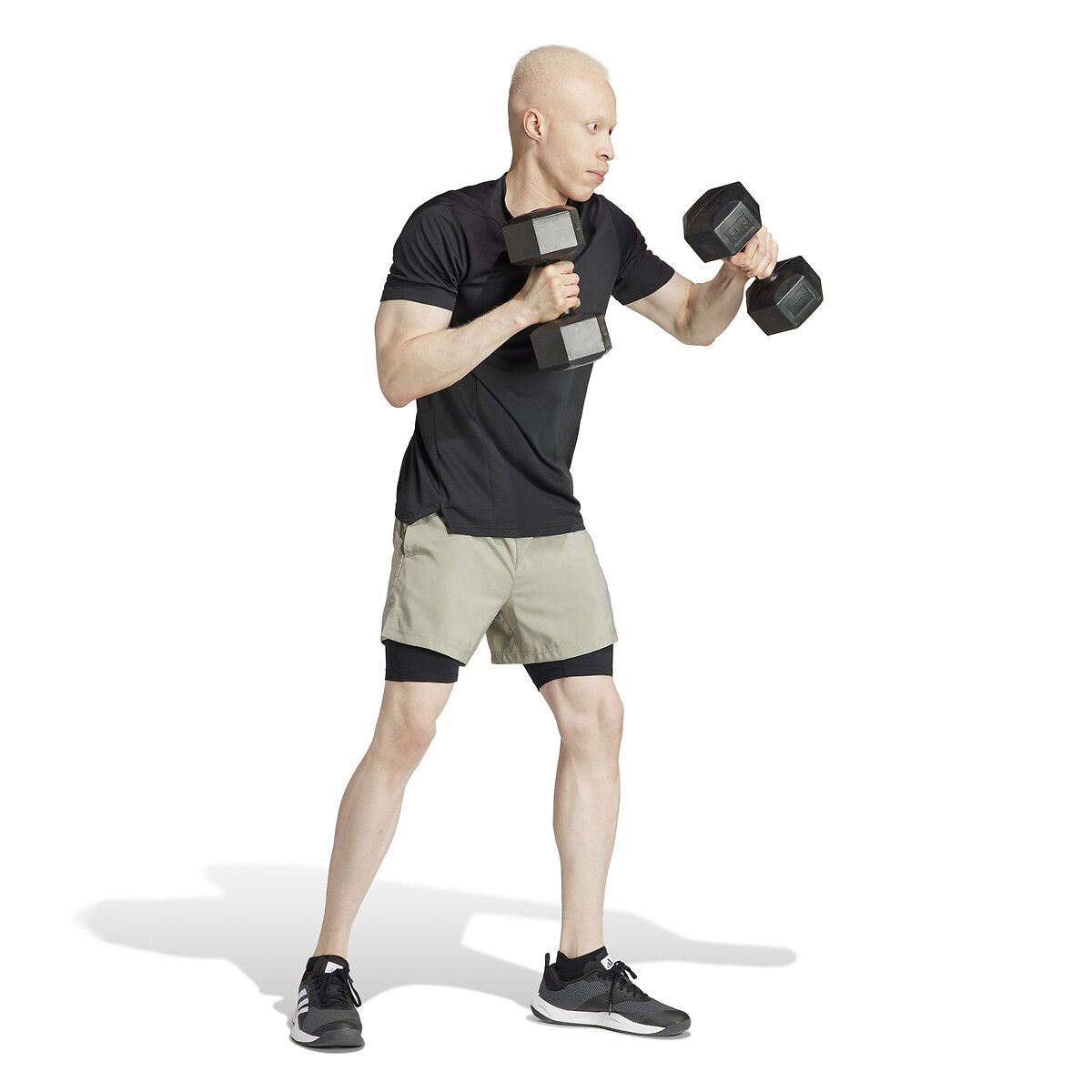 laredoute 2-in-1 Workout-Shorts beige adidas Performance Online Outlet