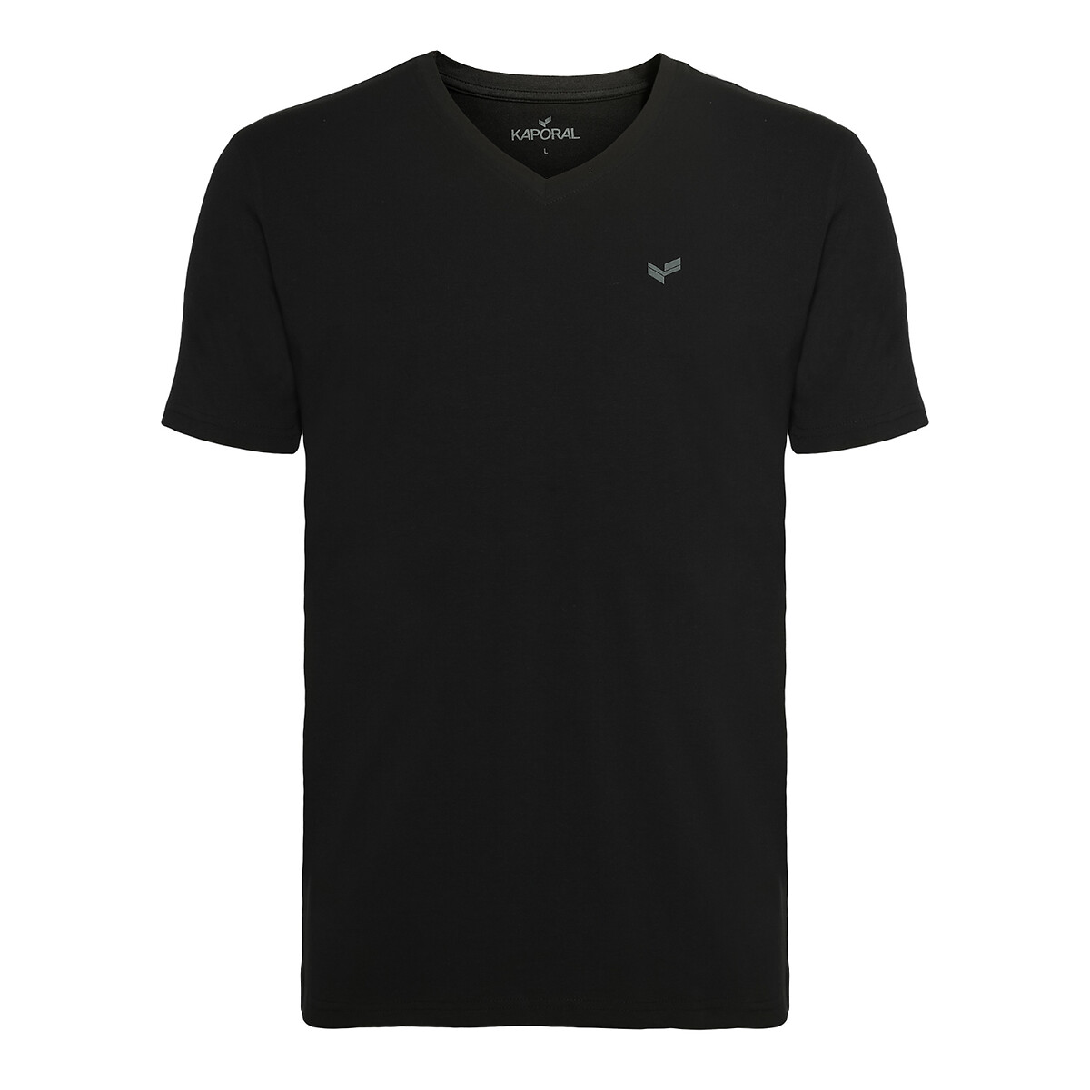 laredoute 2er-Pack T-Shirts Gift V-Ausschnitt weiss + schwarz KAPORAL Super Sparpreis