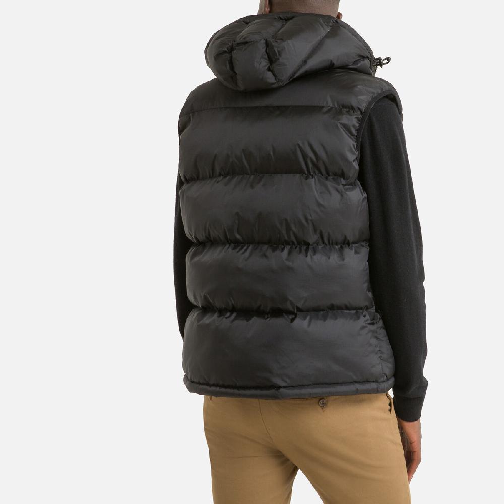 laredoute Ärmelloses Stepp-Gilet Idaho 2V mit Kapuze schwarz SCHOTT Fabrik Onlineshop