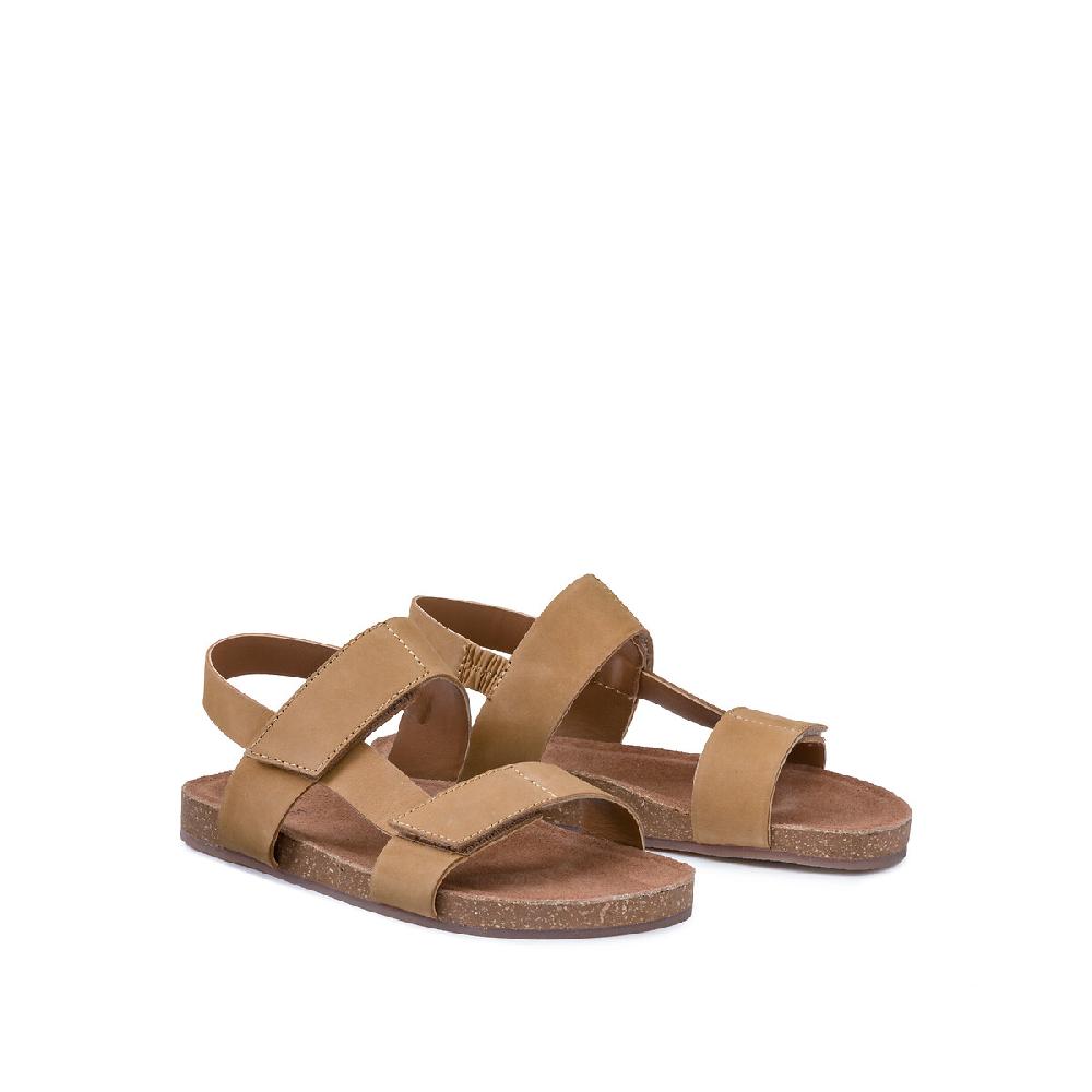 laredoute Ledersandalen mit Klettverschluss beige LA REDOUTE COLLECTIONS Top Angebot