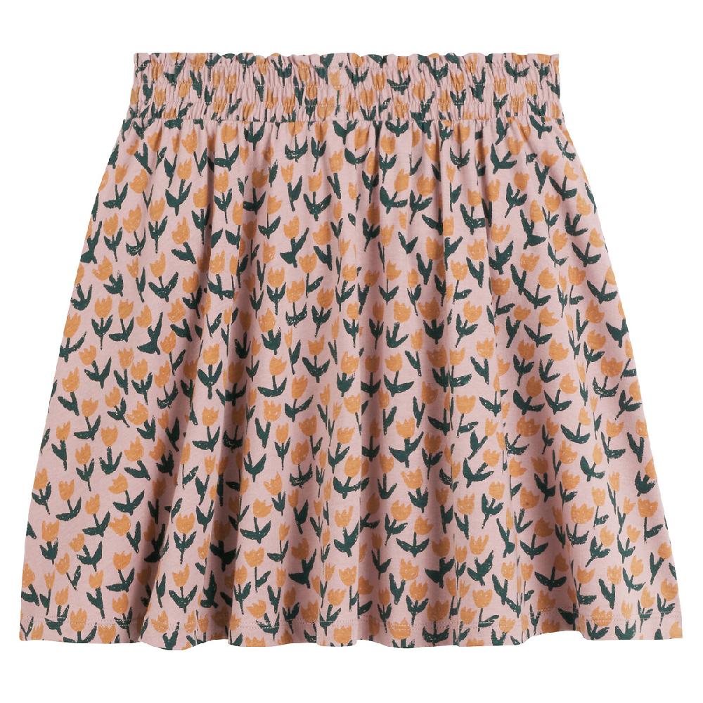laredoute Kurzer Jerseyrock mit Blumenmuster rosa bedruckt LA REDOUTE COLLECTIONS Riesige Ersparnisse